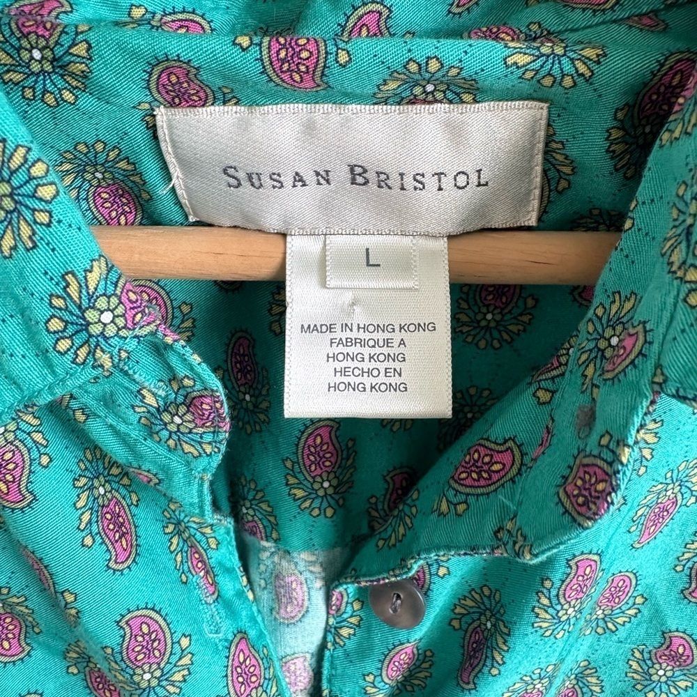 Vintage Susan Bristol Button Up Shirt Size Large - Picture 3 of 7
